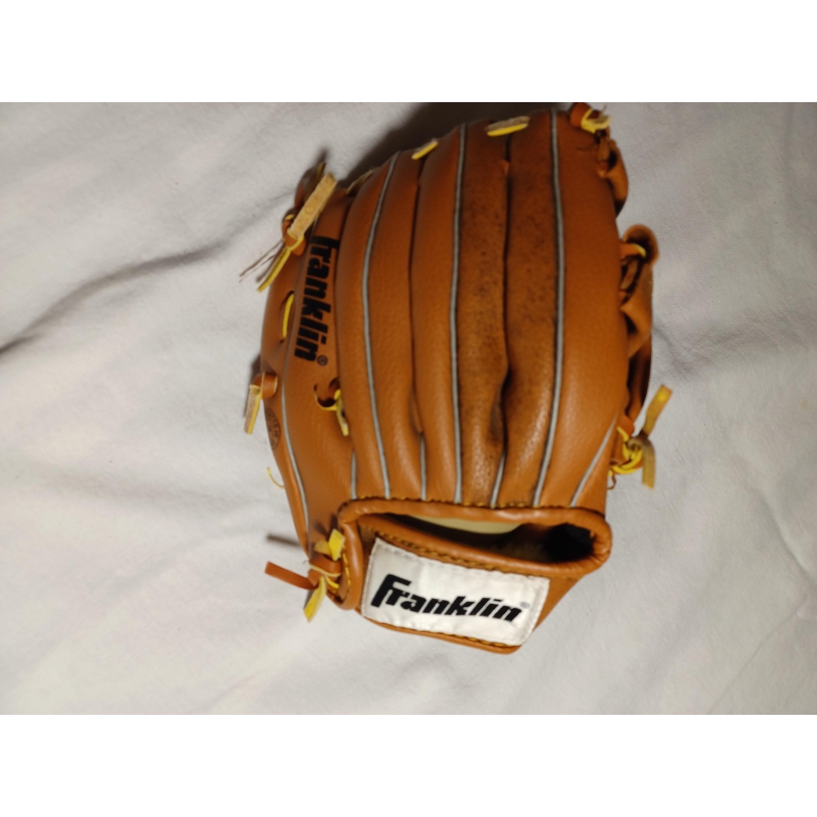 Franklin Rtp Series Youth Baseball Glove 9.5 In Leather Laced Tan Mitt